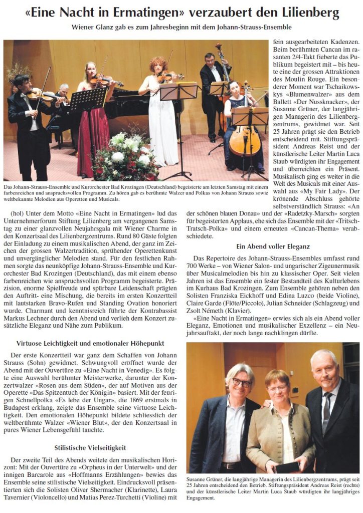 Bote vom Untersee - Wiener Neujahrsgala