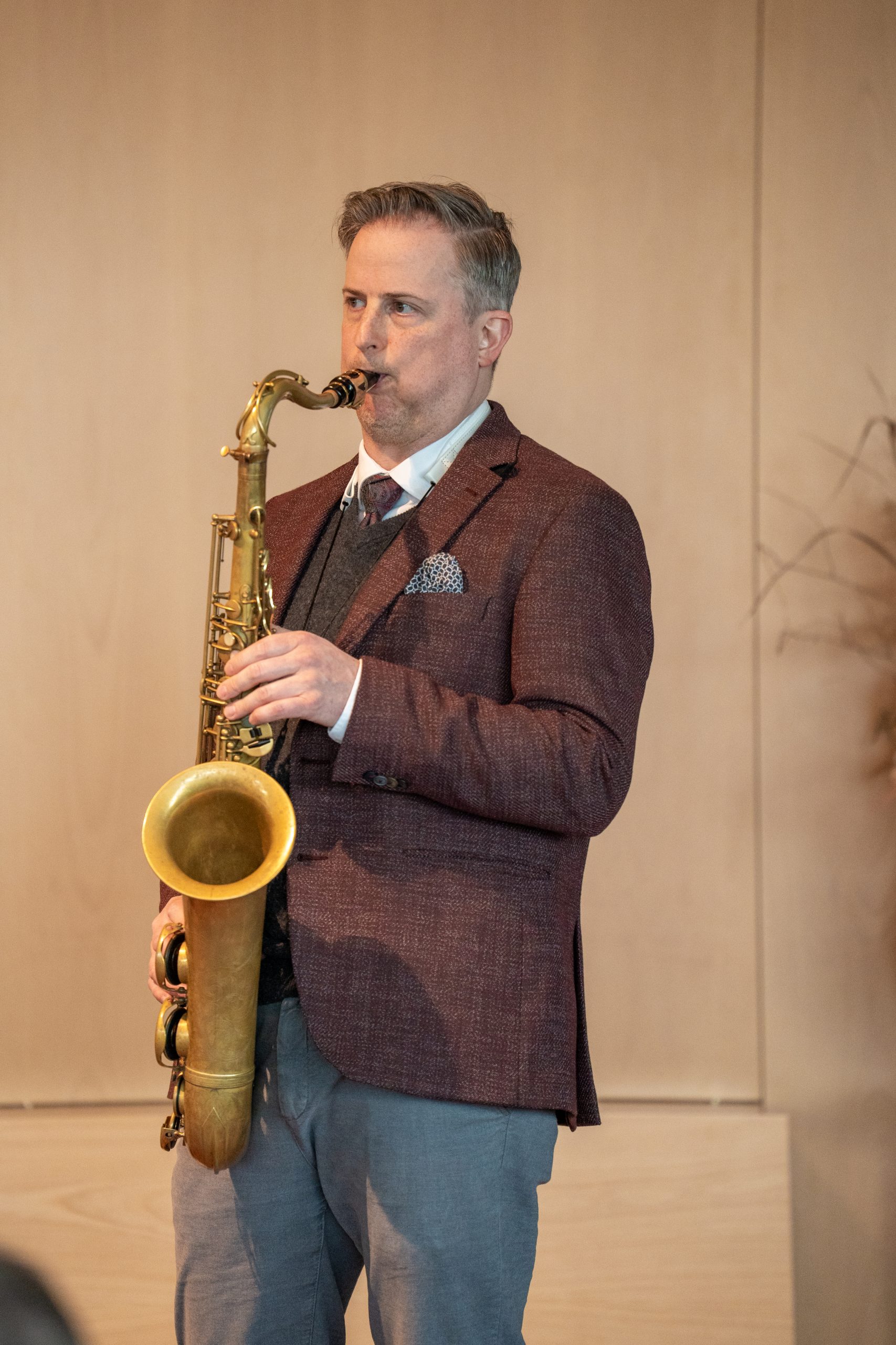 Joachim Lenhardt am Saxophon