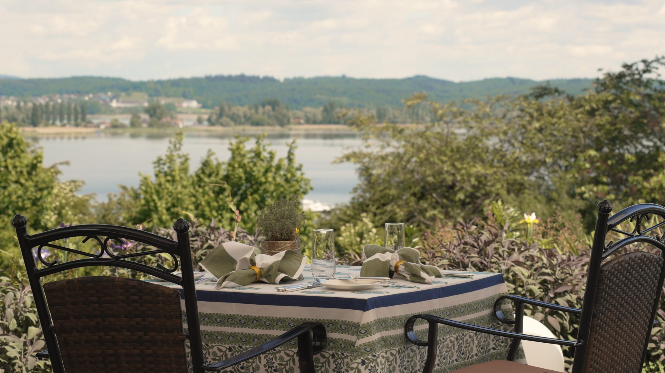 Sonnenterrasse des Restaurants