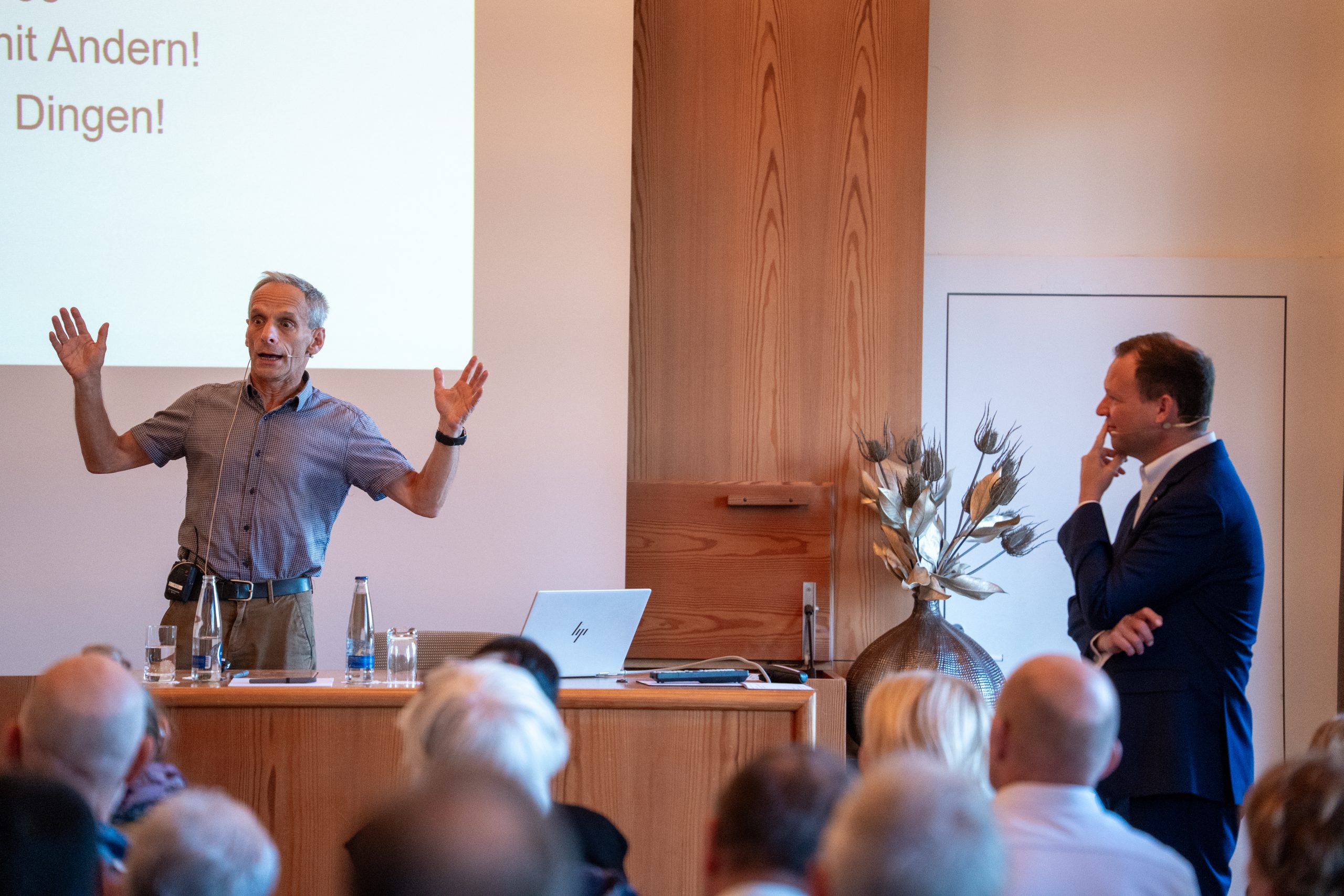 Mathias Binswanger voll im Element